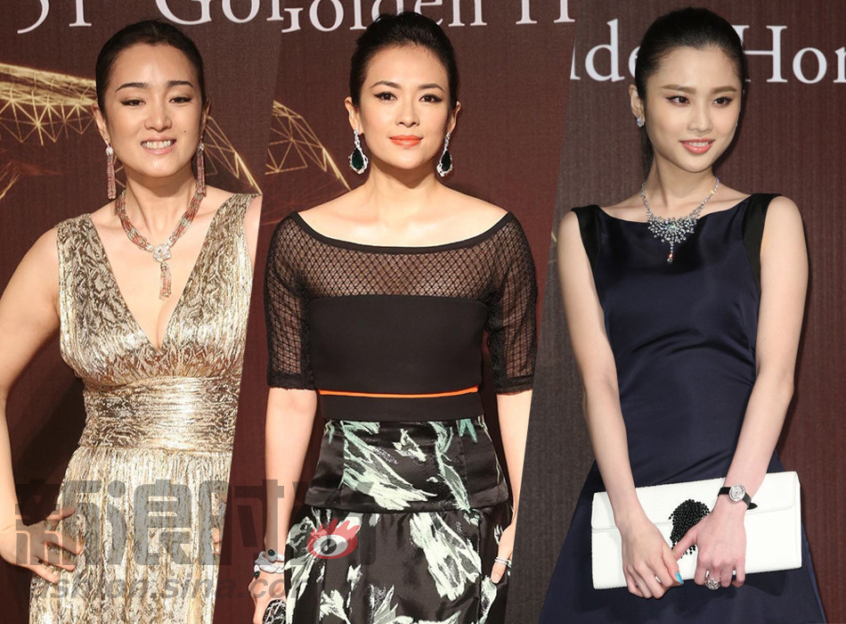 3代谋女郎金马红毯撞<em>发型</em>女星集体抛弃刘海,3