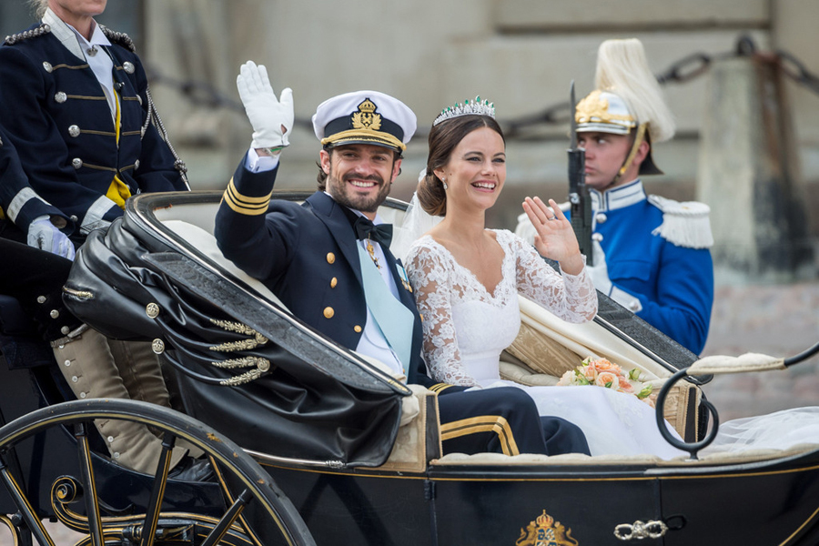 瑞典王子迎娶平民王妃 上演真实版灰姑娘 --