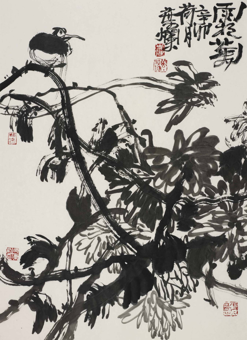 叶烂作品欣赏 上一张 下一张 叶烂,1980年拜当代著名画家陈大羽先生