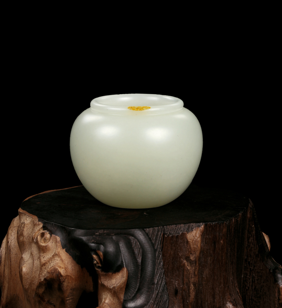 一块玉和一个小酒杯猜成语_乾隆孝粉玉酒杯真品图(3)