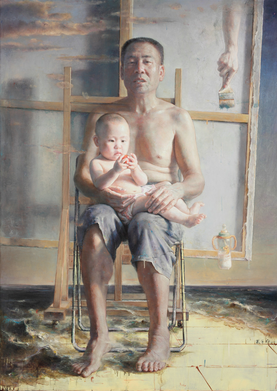 画架的背后-戴平均-2011-布面油画-168x120cm(4/12)