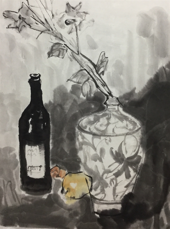 刘进安水墨工作室作品展举办