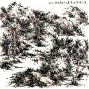 溪山春隐映 设色焦墨 68x68cm 2012