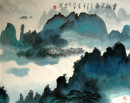 黄山泼彩（85X68）李汉平中国画