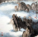 黄山烟云（69X69）李汉平
