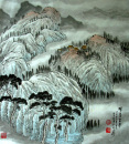 晖染古寺（78X68）李汉平中国画