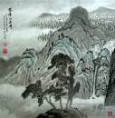 家居山林中（78X68）李汉平中国画