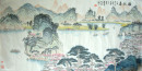 漓江春（138X68）李汉平中国画