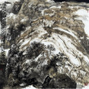 老松阅世听风雨 2008年 68x68cm