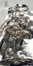 南山雪霁68 x136cm 2010年