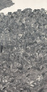 周京新-战洪图-纸本水墨-1998年-320x160cm