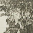 48晨雨过园   68X68  2015