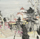 93崂山写生之三33x33cm  2015