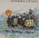 2刘之光水墨-驼铃送春风68×68cm