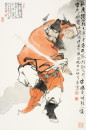 舞剑钟馗图68x45cm