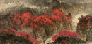 22.石大法作品《秋山云霞》