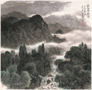 94.石大法作品《春山鸣泉图 》