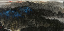 122.石大法作品《青山黛色图》