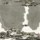 秋水无声 2007年 68x68cm