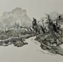 天桂山写生之一50x50cm2017年