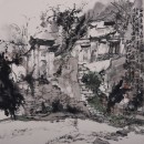 安徽查济古村 50x50cm 2017年