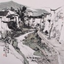 安徽古村50x50cm 2017年