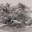 宑底写生之二50x50cm2017年