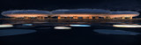 中国美术馆新馆方案设计二 云中城水面夜景