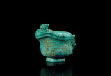 绿松石雕兽面纹觥 成交价：379,500 RMB