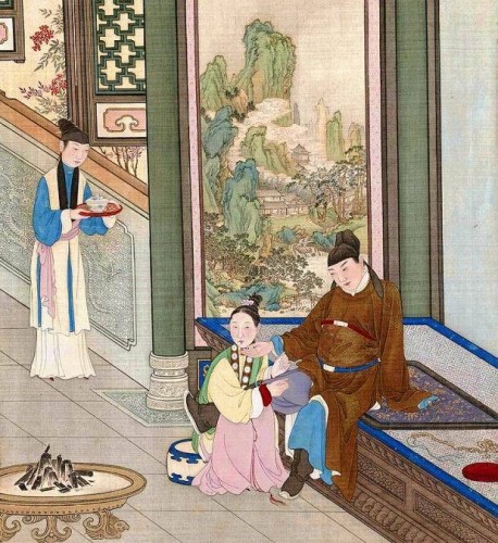 古人的闺房之乐:艳而不淫的《燕寝怡情》图册
