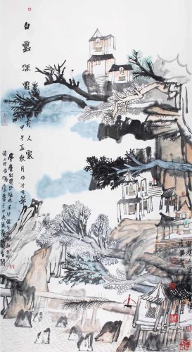 梦里津度:姚鸣京水墨山水艺术展在京开幕