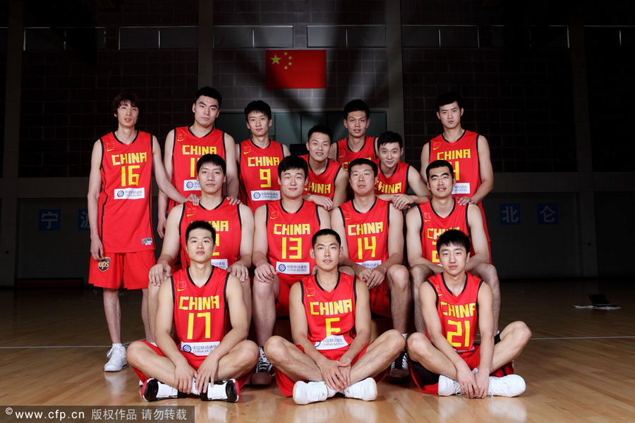 中国男篮最新写真曝光_高清图集_新浪网
