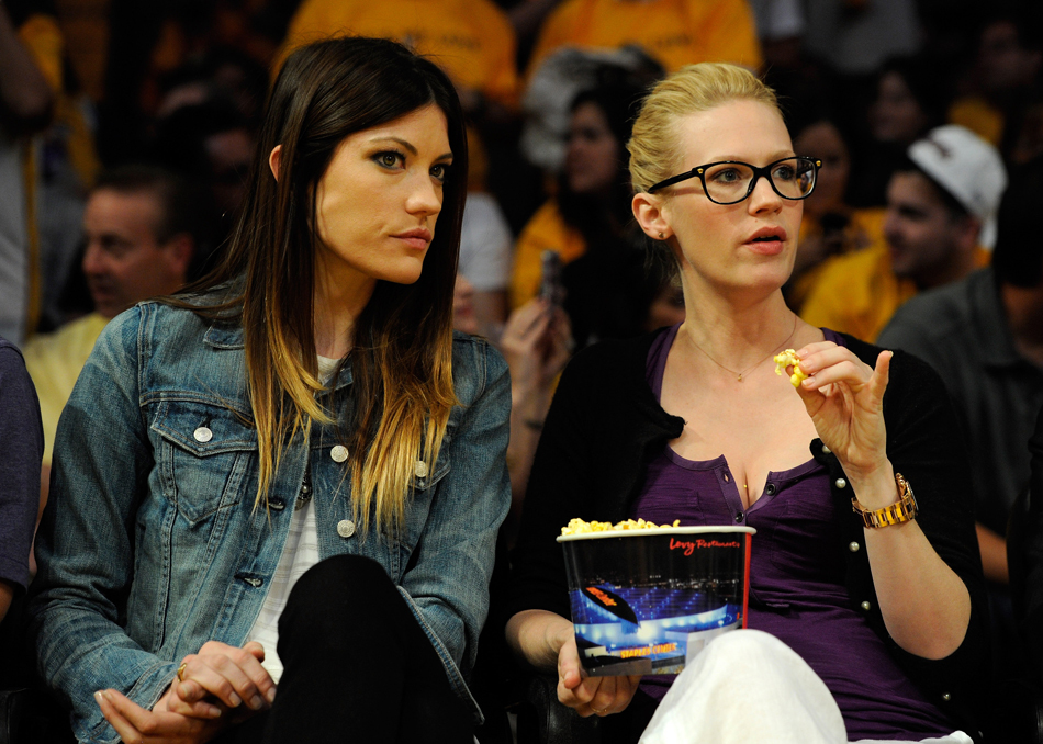 众明星观战湖人小牛第一场_高清 - 图说世界 - 