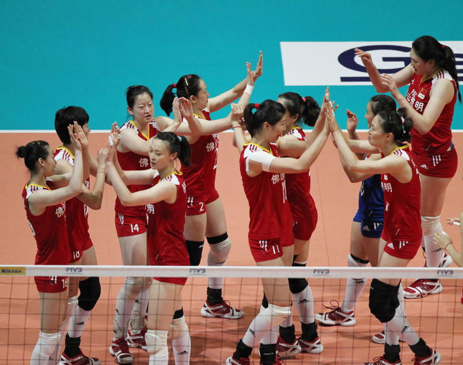 中国女排夺香港站冠军_高清图集_新浪网