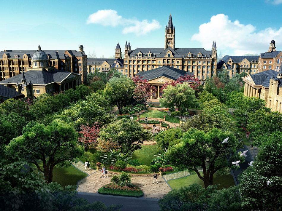 恒大公布森林足校效果图