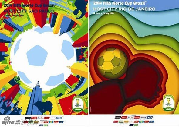 巴西世界杯举办城市海报公布_巴西最新资讯