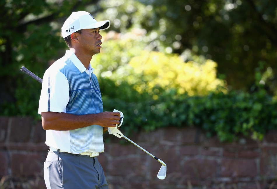 人群如潮水般环绕果岭，屏息凝视伍兹的关键推杆，这一刻凝聚了高尔夫运动的全部魅力。