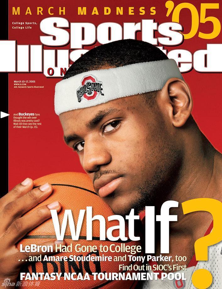 詹姆斯历年《体育画报》杂志封面