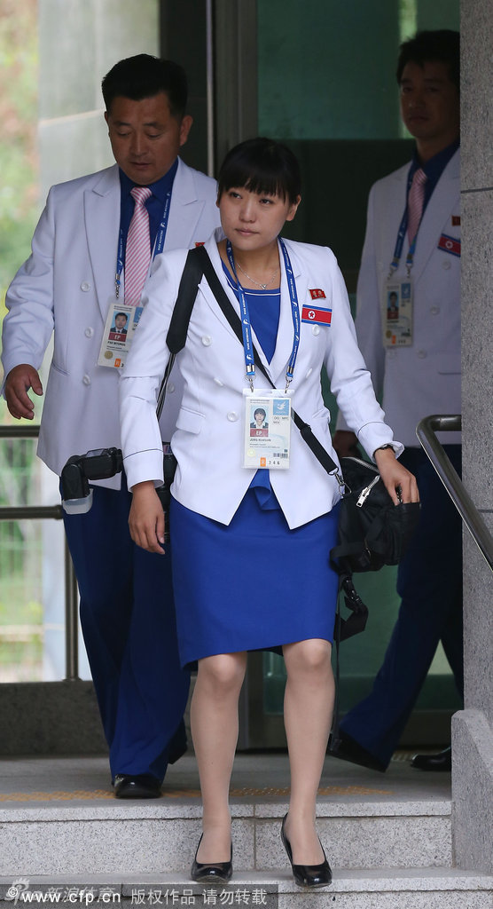 朝鲜运动员在仁川亚运村