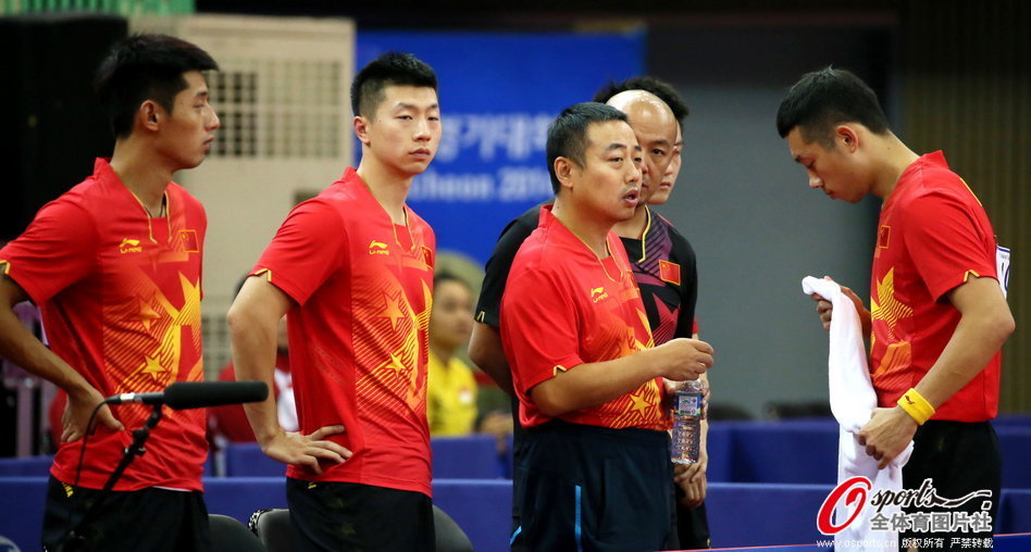 中国乒乓球队训练备战