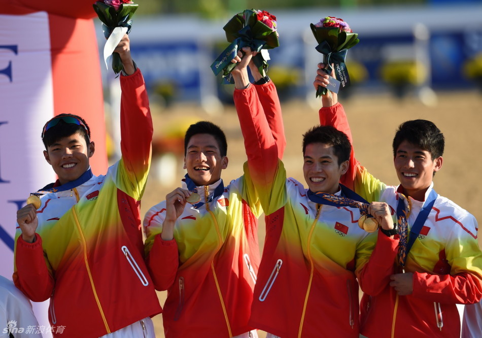 现代五项男子团体中国夺冠_高清图集_新浪网
