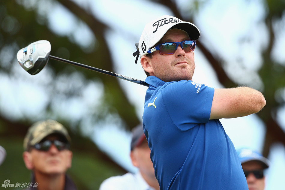 果岭上鹮鸟悠然漫步与紧张赛事形成有趣对比