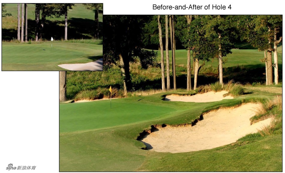 球场施工团队正在精心雕琢沙坑边缘，每一道曲线都凝聚着对品质与美学的执着追求。