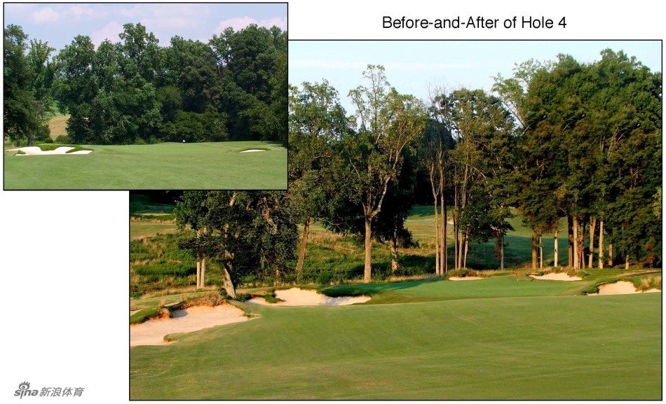 夕阳下的第十号洞沙坑群，柔和的光线勾勒出沙地细腻的纹理，为激烈的比赛平添一抹宁静的诗意。