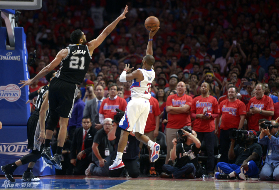 【NBA季后赛】准绝杀!保罗最后一秒杀死马刺