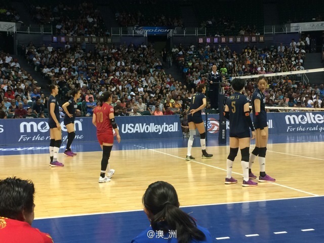 中美对抗女排3-0美国