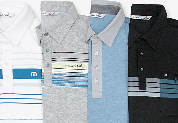 摩根·霍夫曼身着花纹繁复的个性高尔夫球衫，自信微笑，彰显其追求花哨与与众不同的独特时尚态度