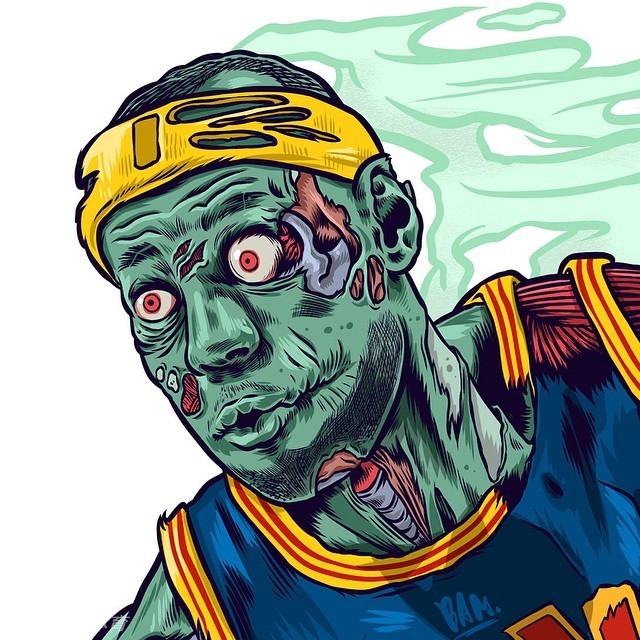 丧尸版nba球星插画_高清图集_新浪网