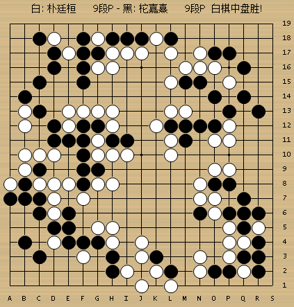 国手山脉杯第2日动图棋谱,芈昱廷负李世石,柁嘉熹负朴廷桓,范廷钰负