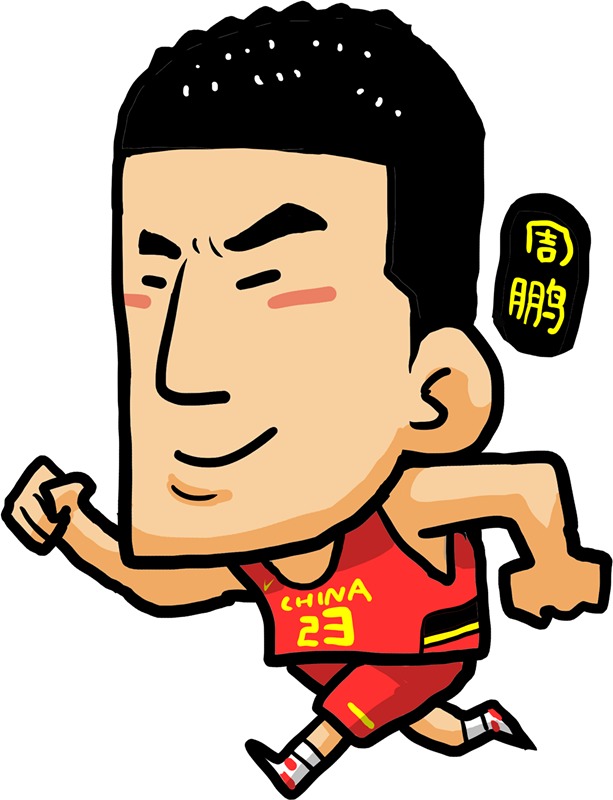 漫画中国男篮队员 q版奇趣可爱为亚锦赛助力_高清图集